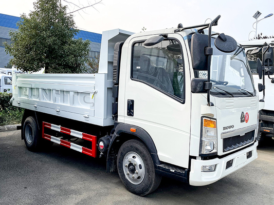 Caminhão basculante do dever 4X2 da luz de Sinotruk Howo 10 - 15 toneladas para o transporte do cascalho do cal da areia