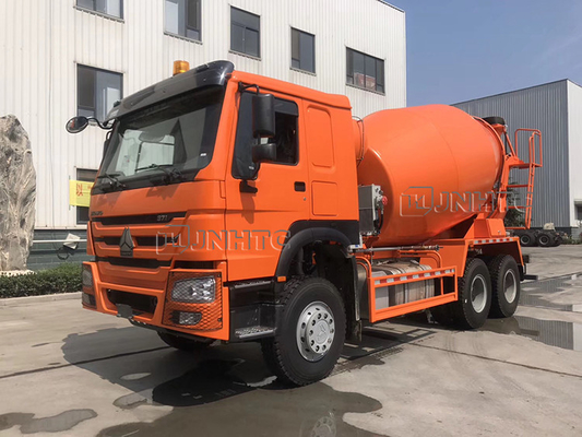 Veículo com rodas de carregamento 371hp 12m3 do misturador concreto 10 de SINOTRUK HOWO auto