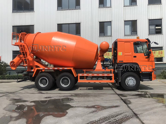 Veículo com rodas 371hp 10m3 do caminhão 10 do misturador de Self Loading Concrete do modelo novo de Howo