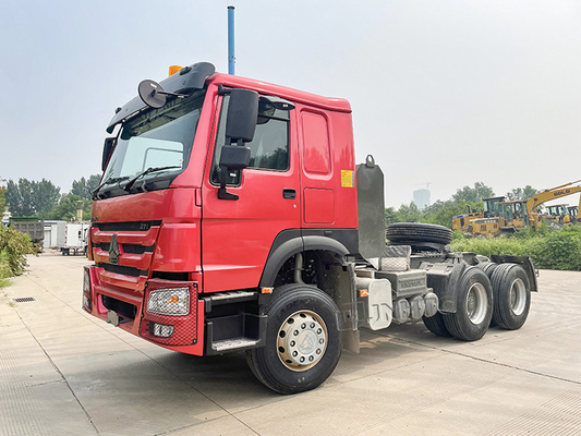 6x4 3,5 trator principal das rodas do caminhão 10 do trator da polegada Euro2 Sinotruk Howo 371
