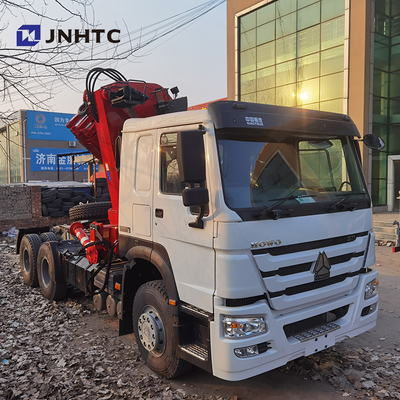 rodas de 371hp 8 Ton Telescopic Crane Truck Sinotruk HOWO 6x4 40t 10