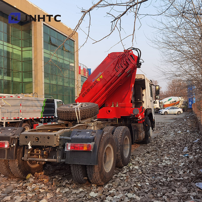 rodas de 371hp 8 Ton Telescopic Crane Truck Sinotruk HOWO 6x4 40t 10