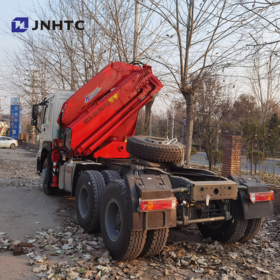rodas de 371hp 8 Ton Telescopic Crane Truck Sinotruk HOWO 6x4 40t 10