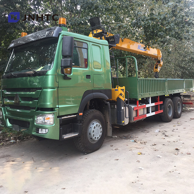 10 rodas 371hp 10 Ton Straight Arm Crane Truck Sinotruk HOWO 6x4
