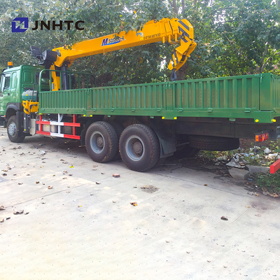 10 rodas 371hp 10 Ton Straight Arm Crane Truck Sinotruk HOWO 6x4