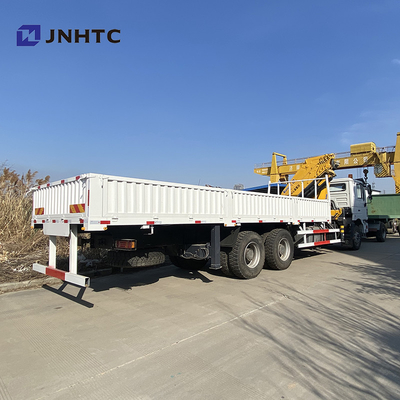 O caminhão da carga de Dropside do leito montou Crane Shacman F3000 6x4