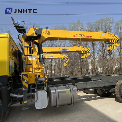 Rodas 12 Ton Straight Arm de Sinotruk Crane Boom Truck 6x4 10